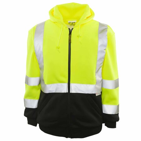 GAME WORKWEAR The Class 2 Maintenance Hoodie, Yellow, Size 5X 8260